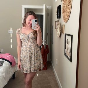 Floral mesh dress
